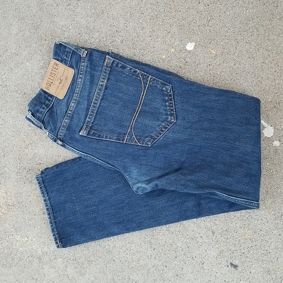 Hollister Men's Skinny 31x30 Medium Blue Wash